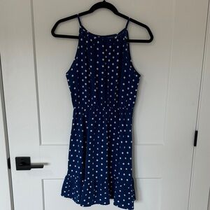 SHEIN Blue Polka Dot Dress